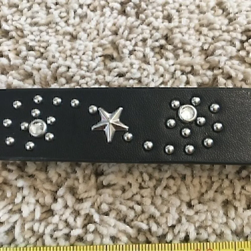 Girls size large black bling belt
